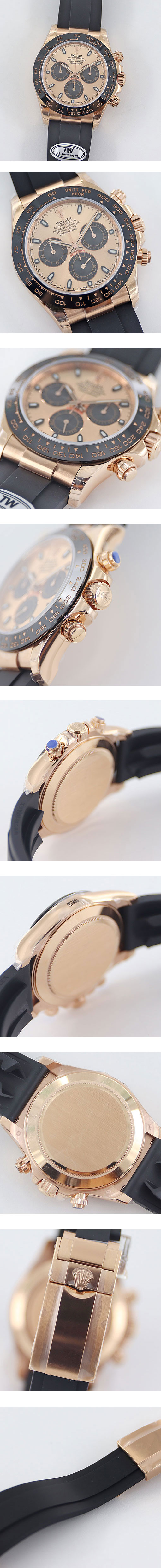 TW工場！ロレックススーパーコピー時計 コスモグラフ デイトナ M116515LN-0059 7750搭載 厚さ：12.4mm 